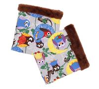 GALPADA Gigoteuse Polaire pour Petits Animaux 2 Pièces, Nid Douillet et Cachette Légère en Peluche Tricotée, Paquet de Couchage Chaud pour Hamster et Cochon d'Inde Style Plusieurs Styles