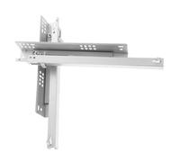 GALPADA Glissières de Tiroir en Acier Laminé à Froid Argentées, Coulissement Fluide, Usage Robuste, Lot de 2 Pièces pour Meubles et Commodes Silencieux