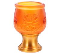 GALPADA Gobelet Calice Gobelet en Verre Métallique, Facile à Nettoyer, Usage Polyvalent, pour Rites Spirituels Maison et Pratiques Bouddhistes