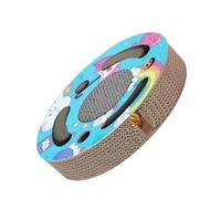 GALPADA Griffoir Rond Résistant à l'usure pour Chat en Papier Ondulé à Griffer Prévient Dégâts Meubles pour Chaton à Partout