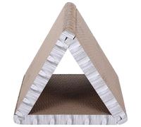 GALPADA Griffoir Triangulaire à 6 Faces Pliable en Carton Ondulé pour Chat Gain de Place Angles Multiples, pour Chatons en Intérieur