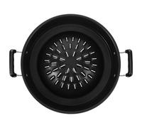 GALPADA Grill Pan Camping Acier Inoxydable Poêle Barbecue Coréen pour Jardin et Plein Air Surface Large et Résistante pour Viande et Légumes