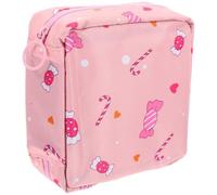 GALPADA Grosse Trousse de Rangement pour Serviettes Hygiéniques en Polyester Rose, Multi-fonctionnelle et Résistante, pour L'école Sorties des Filles