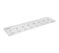 GALPADA Guide Complet des Tailles de Bagues de Fiançailles en Acrylique Règle de Mesure Ovale Portable pour Bijoutiers et Usage Showroom