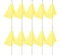 GALPADA Guirlande Fanion 25pcs en Polyester et Bois, Drapeaux à Main Légers et Faciles à Décorer pour Décoration Anniversaire et Fête