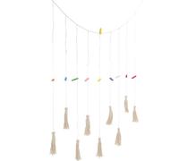 GALPADA Guirlande Porte-Photos Mural en Coton Naturel avec Pinces, 1 Ensemble de Présentoir Photo Suspendu Original en Bois, Décoration Murale pour Salon et Chambre, Accessoires