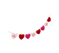 GALPADA Guirlande Suspendue Saint-valentin 1 Pièce Lettres Cœur en Feutre aux Trois Couleurs, Bannière D'amour Romantique pour Décoration Intérieure Fête, Accessoire Photo pour Ambiance