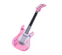 GALPADA Guitare Éducative Garçon Fille Mini Instrument Musical Électronique Rose Apprentissage Rythme et Composition