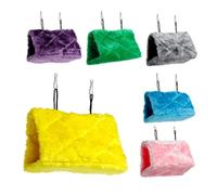 GALPADA Hamac Peluche pour Perroquet Confortable et Douillet Filet Suspendu pour Cage Oiseau Abri Chaud et Portable Accessoires pour Perchoir Oiseaux et Lapins