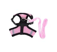 GALPADA Harnais Maille Respirant pour Chiens et Chiots Gilet Ajustable et Confortable pour Petites et Moyennes Races Sangle Poitrine et Dos pour Promenade Sécurisée Rose