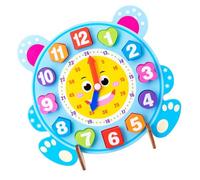 GALPADA Horloge Éducative Bois pour Garçon Fille avec Chiffres à Emboîter Apprentissage Ludique pour Développer Imagination Notions de Jeu Pédagogique Sûr et Lisse pour Tout Petits