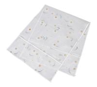 GALPADA Housse Anti-poussière pour Réfrigérateur et Machine à Laver en Peva Blanc, Motif Chrysanthème, Étanche avec Poches de Rangement, Design Double Porte 54x130 Cm
