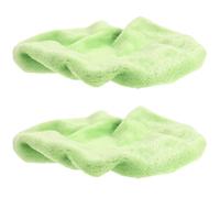 GALPADA Housse de Couvercle de Toilette en Peluche Douce 2pcs, Rembourrée en Polyester Vert Clair, Confortable et Décorative pour Salle de Bain et Hiver