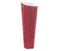 GALPADA Housse de Poignée Micro Strass Rouge Manchon Décoratif pour Microphone sans Fil Protection Confortable et pour Karaoké et Animation