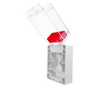 GALPADA Housse de Protection Rouge pour Bouton D'alarme Incendie Installation Simple et Protection la Poussière, Adaptée aux Zones Industrielles Intérieures