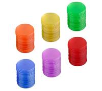 GALPADA Jetons de Bingo Transparente Colorés Lot de Plaquettes de Comptage pour Accessoires de Jeu de Loto et Léger