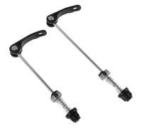 GALPADA Jeu de 2 Axes de Roue à Dégagement Rapide en Fer pour Vélo VTT et Arrière, Installation Facile et Compatibilité Polyvalente, Accessoires Robustes Noirs