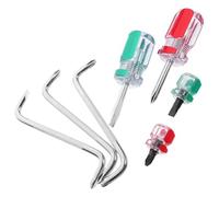 GALPADA Jeu de 7 Tournevis Coudés en Acier Chrome-vanadium, Magnétique, Petit Tournevis Plat et Cruciforme à Angle Droit pour Espaces Restreints, Outil Polyvalent de Vissage pour