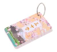 GALPADA Jeu de Cartes Mémoire Japonaises pour Débutants 46 Cartes Hiragana et Katakana Format Portable Anneau Matériel Léger et Résistant pour Apprentissage Rapide du Syllabaire