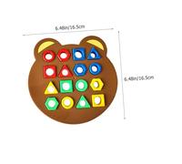 GALPADA Jeu Éducatif Garçon Fille Forme Géométrique Colorée Trieur de Formes Coulissantes Stimulant Observation et Créativité Sensoriel Compact pour Préscolaire Interaction Parent Garçon
