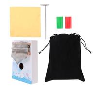 GALPADA Kalimba Portable Bleu Ciel Instrument de Musique Pratique à Pouce avec Marteau Daccordage Surface Lisse et Design Ergonomique pour Débutants et Amateurs