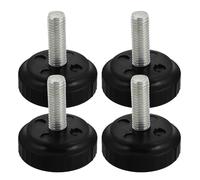 GALPADA Kit 4pcs de Pieds Réglables Accessoires Pratiques en Caoutchouc Ventouses Hauteur Ajustable et Stabilité pour Appareils de Fitness et Tapis de Course pour Gym et Domicile