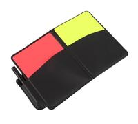 GALPADA Kit Arbitre Football avec Cartes Rouge et Jaune Épaisses Carnet de Score et Crayon Outil pour Matchs Scolaires Compétitions et Entraînements