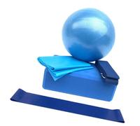 GALPADA Kit avec Ballon de Gym Portable Blocs Déquilibre pour Yoga et Renforcement Musculaire Équipement Fitness Polyvalent pour Posture et