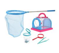 GALPADA Kit Aventure Insectes pour Garçon Fille avec Loupe Filet Attrape Insectes Facile à Utiliser pour Garçons et Filles Exploration Nature et Observation Plein Air