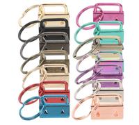GALPADA Kit de 14 Clips Porte-Clés 25 MM Métal Coloré Fermoir Simple pour Projets DIY de Couture et Accessoires de Paquet
