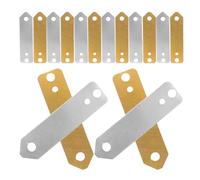 GALPADA Kit de 20 Bandes Électrodes Cuivre et Zinc pour Expériences de Batterie Fruitière, Feuilles D’anode en Zinc et Cuivre, Matériaux Pédagogiques Scientifiques pour Laboratoire