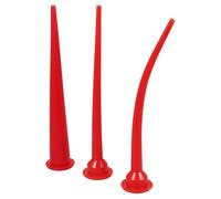 GALPADA Kit de 3 Embouts de Buse à Calfeutrer pour Cartouche Scellement Chimique, Applicateur Précis en Pp Rouge, pour Projets DIY Conseils de Calfeutrage