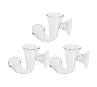 GALPADA Kit de 3 Indicateurs de Co2 en Verre Borosilicate Haute Résistance pour Aquarium Planté, Testeur de Dioxyde de Carbone de Note de Musique Ventouse, Contrôle Précis du Niveau de