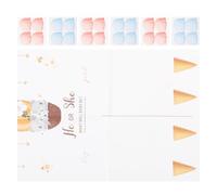 GALPADA Kit de Décoration pour Fête de Révélation du Bébé Ensemble de 37 Pièces en Papier Couché avec Affiches et Autocollants pour Shower Jeu de Révélation du Garçon ou Fille