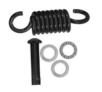 GALPADA Kit De Fixation pour Chaise Suspendue Et Hamac Crochet Pivotant en Acier Robuste Ressort Suspendre Silencieux Noir Silenceur Usage Intérieur Et Extérieur Stabilité Et Sécurité Renforcées