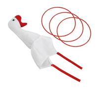 GALPADA Kit de Jeu de Lancer D'anneaux Oie en Peluche Rouge Interactif et Réutilisable pour Carnaval et Activités en Plein Air, Amusant pour Garçon et Filles et Adultes