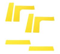 GALPADA Kit de Marquage des Lignes de Terrain de Pickleball, Marqueurs de Court de Tennis, TPR, Jaune, Résistance aux UV, Sécurité Renforcée, pour Compétitions et Entraînements Court