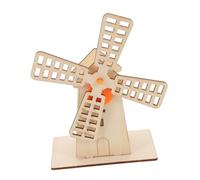 GALPADA Kit de Modèle Rotatif en Bois DIY pour Garçon Fille Modèle Tournant à Mécanismes Matériaux Sûrs Précoupés sans Outils Activité Éducative Stem Ludique