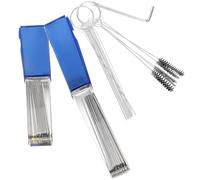 GALPADA Kit de Nettoyage de Carburateur 70G Brosse Aiguilles en Acier Inoxydable Boîte en Aluminium Bleue et Clé en L - Outil Portable pour Nettoyage Précis et Entretien Moteur