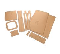 GALPADA Kit de Patrons pour Paquet en Cuir Soi-Même Gabarits en Papier Kraft Robuste Patron de Couture pour Mallette et Paquet à Main Outils de Travail du Cuir pour Création Artisanale