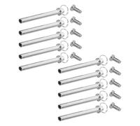 GALPADA Kit de Réparation pour Éventail Pliant Rivets Métalliques en Fer Argenté, 10 Sets, Solution Polyvalente pour Passionnés et Restauration Précise