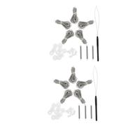 GALPADA Kit de Réparation pour Fenêtres de Véhicule et Isolation Thermique 2 Ensembles de Camping-Ressorts en Plastique, Protection Solaire Complète pour Stores Plissés en Voyage D