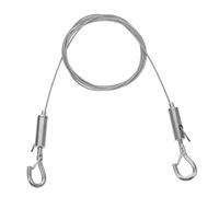 GALPADA Kit de Suspension Acier Inoxydable avec Crochet de Sécurité Réglable Câble Métallique pour Accroche Tableau et Photos Fil de Suspension pour Murs Secs