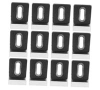 GALPADA Kit Fixation Murale Miroir sans Cadre 3 Clips Inox 304 avec Patins Caoutchouc pour Montage Sécurisé, Robuste et Stable, Accessoire pour Décoration Intérieure et Support Miroir