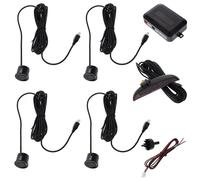 GALPADA Kit Radar de Recul Voiture Noir 4 Capteurs en Plastique, Système D'alarme Simple à Installer pour Assurer Un Stationnement Sécurisé