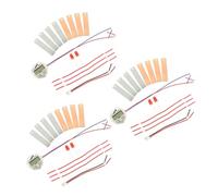 GALPADA Kit Scientifique d'Expérimentation Fruits 3 Pièces Horloge Électronique Métal Éducatif pour Élèves Découverte Énergie Pile à Fruits DIY Physique Jeu Scientifique Pédagogique