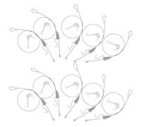 GALPADA Kit Suspendre pour Cadres Photo en Acier Inoxydable Argenté Longueur Réglable Facile à Installer Maison et Galeries Publiques Lot de 10 Sets de Sets