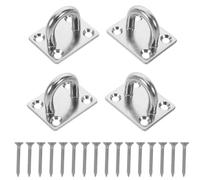 GALPADA Kit Suspendre pour Hamac D'intérieur en Acier Inoxydable Argenté, Crochet Mural Robuste Répartition de Pression, Charge Maximale 180kg, pour Usage à Domicile