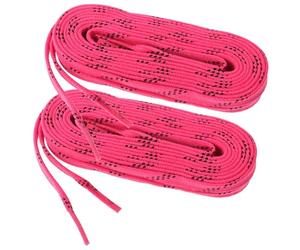 GALPADA Lacets Cirés pour Patins à Glace et Hockey, 1 Paire Rose 96 Cm, Polyester Résistant, Lacets de Remplacement Pratiques et Décoratifs pour Chaussures de Sport et Patins, Accessoires