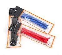 GALPADA Lacets Élastiques en Silicone 6pcs pour Sneakers et Chaussures Décontractées, Faciles à Enfiler Élasticité, Ensemble 2 Noirs, 2 Rouges, 2 Bleus Adaptés aux Garçon et Filles